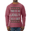 This Is As Jolly As I Get, Funny Humor, Ugly Christmas Sweater Mens Long Sleeve Shirt