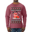 This Santa Loves going down, Funny dirty Humor, Ugly Christmas Sweater Mens Long Sleeve Shirt
