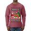 Here's A Big Package For You Black Santa Christmas Sweater, Ugly Christmas Sweater Mens Long Sleeve Shirt
