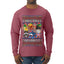 Christmas Brainrot, Ugly Christmas Sweater Mens Long Sleeve Shirt