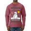 Just A Little Meltdown, Ugly Christmas Sweater Mens Long Sleeve Shirt