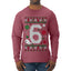 Christmas 6 Meme, Ugly Christmas Sweater Unisex Mens Long Sleeve Shirt