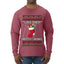 Hefty And Hung Christmas Sweater, Funny  Ugly Christmas Sweater  Mens Long Sleeve Shirt