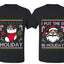 I Put The D In Holiday Sweater Girlfriend Boyfriend Gift His and Hers Matching Ugly Christmas Couple T-Shirt