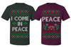 I Come in Peace Funny Matching His and Hers Couples Shirt Girlfriend Boyfriend Gift His and Hers Matching Ugly Christmas Couple T-Shirt