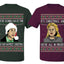 We're Gonna Have the Hap Hap Happiest Christmas, It's Christmas and We're All In Misery Couples Shirt Girlfriend Boyfriend Gift His and Hers Matching Ugly Christmas Couple T-Shirt