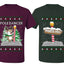 North Pole, Pole Dancer Sweater Girlfriend Boyfriend Gift His and Hers Matching Ugly Christmas Couple T-Shirt