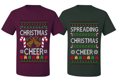 Spreading Christmas Cheer Sweater Girlfriend Boyfriend Gift His and Hers Matching Ugly Christmas Couple T-Shirt