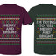 I'm Trying to Feel Merry and Bright Sweater Girlfriend Boyfriend Gift His and Hers Matching Ugly Christmas Couple T-Shirt