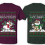 Frostitute Ice Pimp Snowmen Sweater Girlfriend Boyfriend Gift His and Hers Matching Ugly Christmas Couple T-Shirt