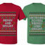 I'm Trying to Feel Merry and Bright Sweater Girlfriend Boyfriend Gift His and Hers Matching Ugly Christmas Couple T-Shirt