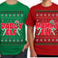 Daddy Elf Mommy Elf Matching His and Hers Couples Shirt Girlfriend Boyfriend Gift His and Hers Matching Ugly Christmas Couple T-Shirt