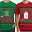 Cookie Eater, Milk Drinker Funny Couples Shirt Girlfriend Boyfriend Gift His and Hers Matching Ugly Christmas Couple T-Shirt