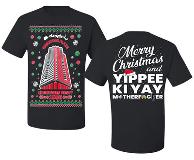 Nakatomi Plaza Christmas Party 1988 Ugly Christmas Front and Back Sweater Men's T-Shirt