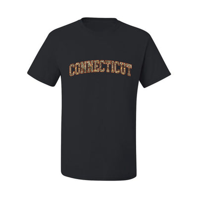 Connecticut  Camo Fill Orange Outline Sweater, Unisex Men's T-Shirt
