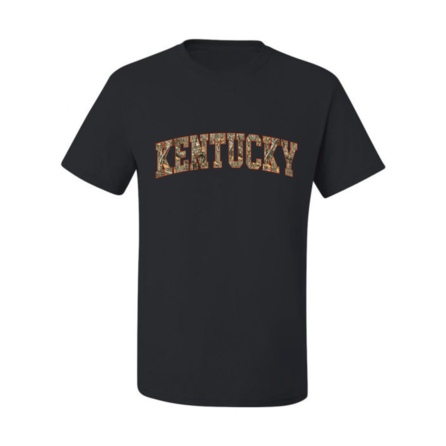 Kentucky  Camo Fill Orange Outline Sweater, Unisex Men's T-Shirt