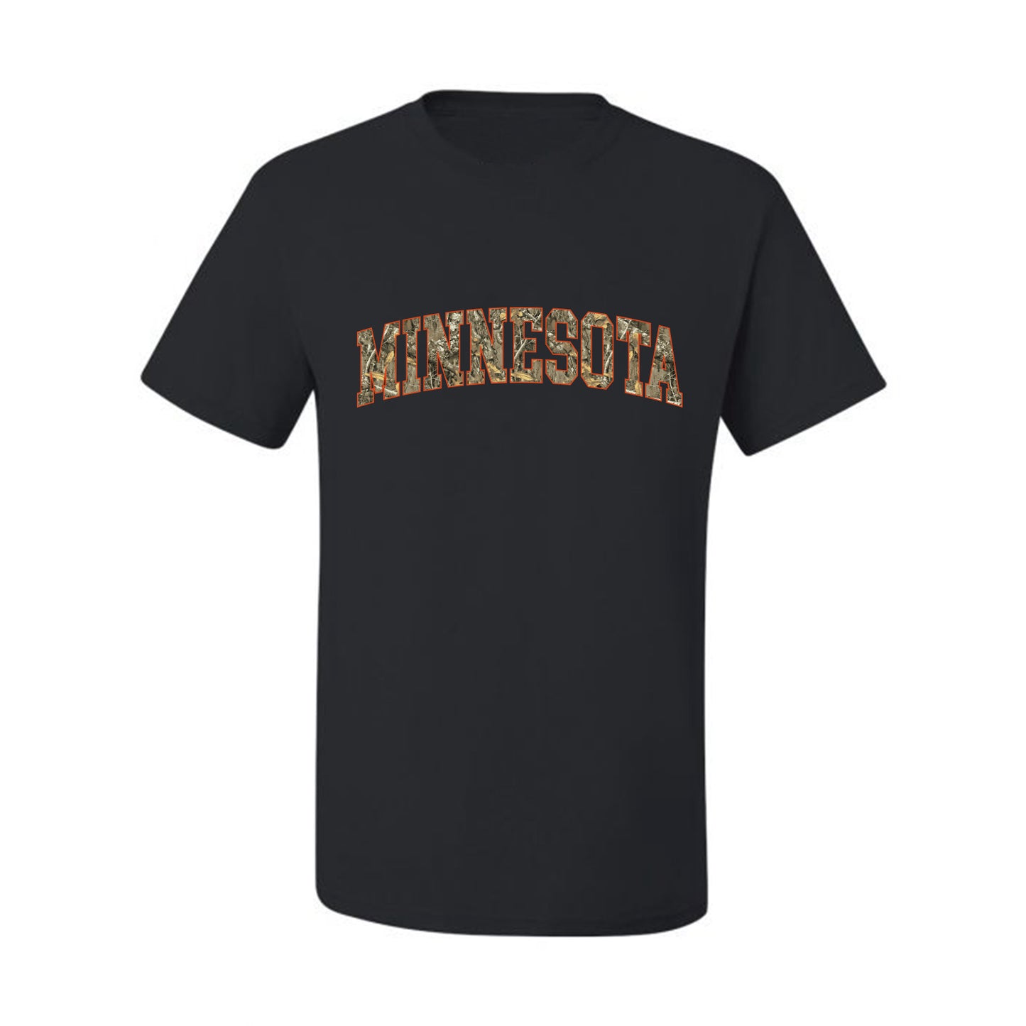 Minnesota  Camo Fill Orange Outline Sweater, Unisex Men's T-Shirt