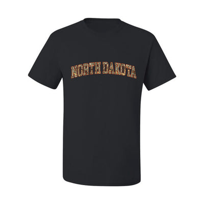 North Dakota  Camo Fill Orange Outline Sweater, Unisex Men's T-Shirt