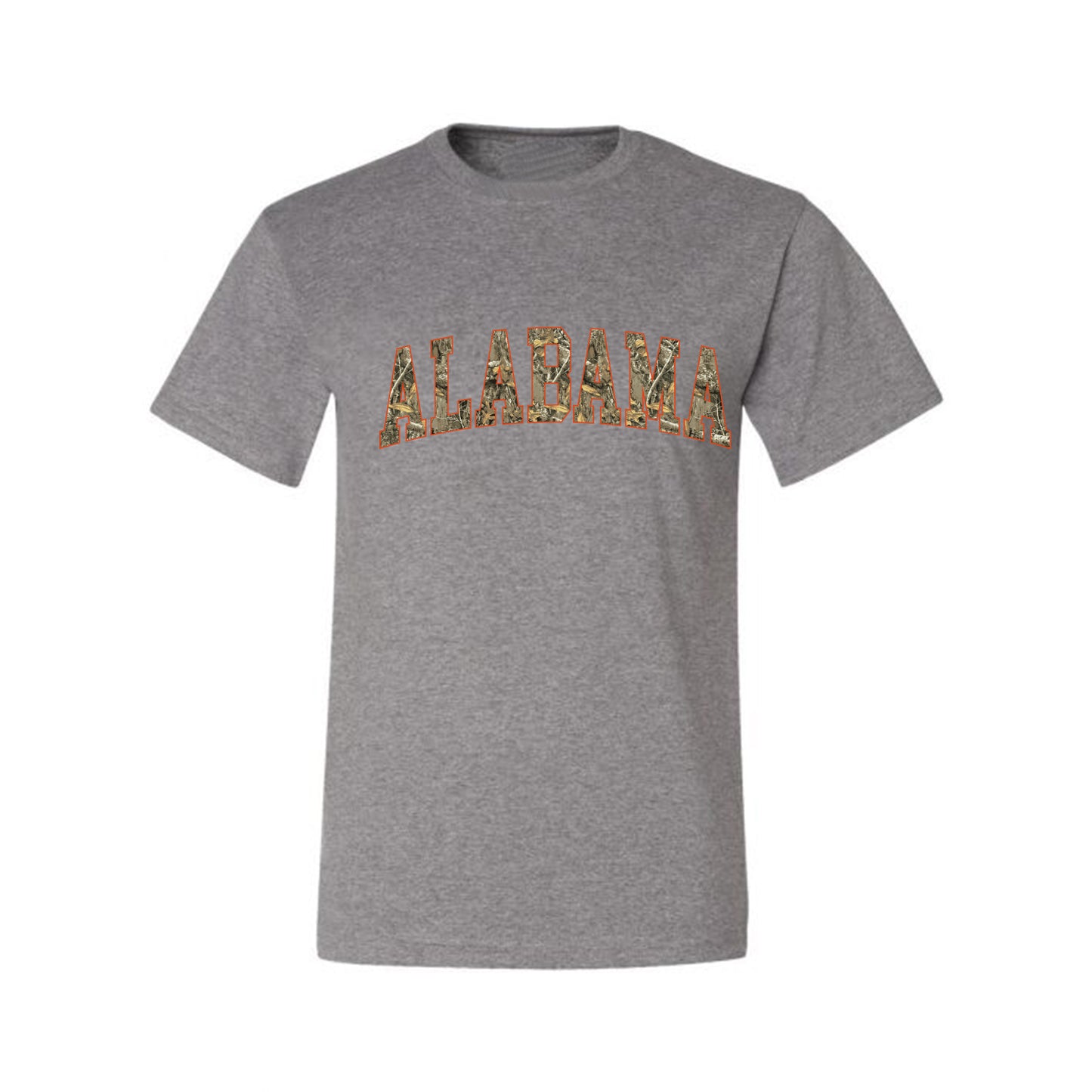 Alabama Camo Fill Orange Outline Sweater, Unisex Men's T-Shirt