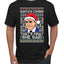 Santas Coming That's What She Said Michael Scott Ugly Christmas Sweater Men's Graphic T-Shirt