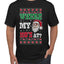 Where my Hos At Santa Funny Ugly Christmas Sweater Men's Graphic T-Shirt