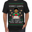 Sorry Santa Dad Never Came Back With Milk, Other Kid, Funny Viral Daddy Left Sad Kid Meme Ugly Christmas Sweater Men's T-Shirt