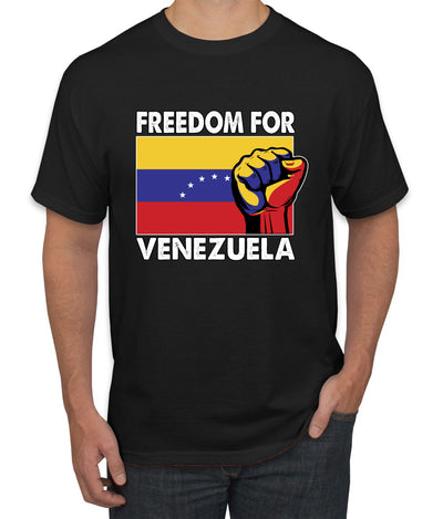 Freedom For Venezuelan Raised Fist Sweater, Unisex Men's T-Shirt