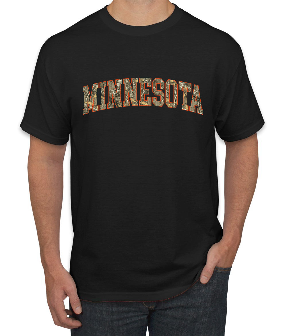 Minnesota  Camo Fill Orange Outline Sweater, Unisex Men's T-Shirt