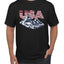 USA Winter Team Sports Fan Collection | USA Flag Mountainscape Sweater, Unisex Men's T-Shirt