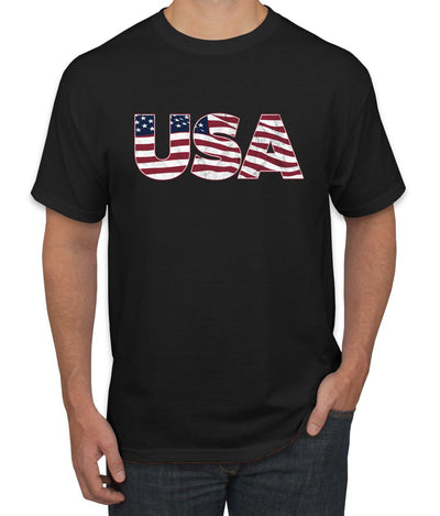 USA Winter Team Sports Fan Collection | USA Flag Fill Design Sweater, Unisex Men's T-Shirt