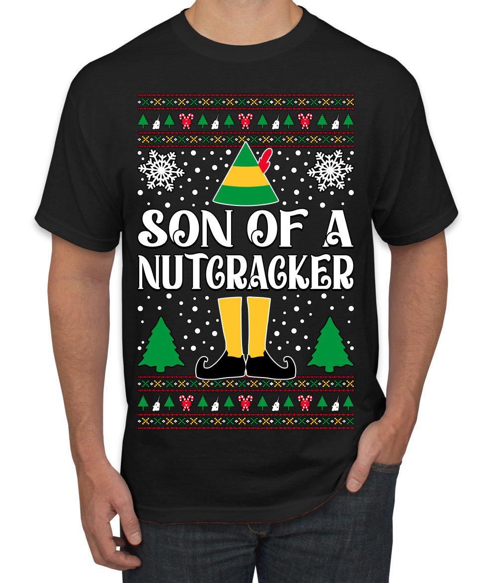 Son Of A Nutcracker Christmas Movie Quote  Ugly Christmas Sweater Men's T-Shirt