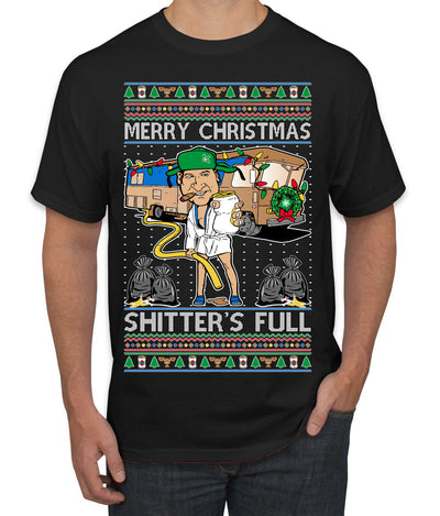 Merry Christmas Shitter's Full Ugly Christmas Sweater Men's T-Shirt