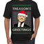 Treason's Greetings Biden President Humor Ugly Christmas Sweater Men's T-Shirt