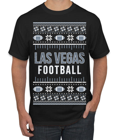 City of Las Vegas LV American Football Fantasy Fan Ugly Christmas Sweater Unisex Crewneck Sweatshirt