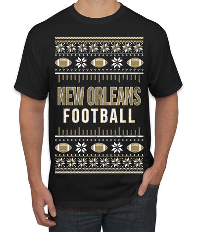 City of New Orleans NOLA American Football Fantasy Fan Ugly Christmas Sweater Unisex Crewneck Sweatshirt