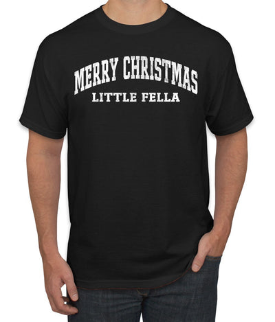 Vintage Movie Quote Merry Christmas Little Fella Christmas Men's T-Shirt