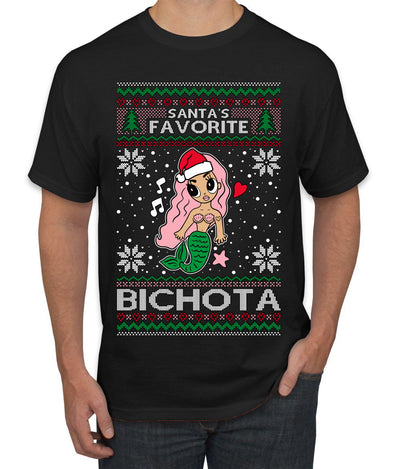 Christmas Karol Santa's Favorite Bichota Ugly Christmas Sweater Men's T-Shirt