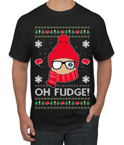 Oh Fudge Funny Story Ugly Christmas Sweater Men's T-Shirt