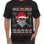 Valhalla Deck The Halls With Skulls & Bodies Ugly Christmas Sweater Men's T-Shirt