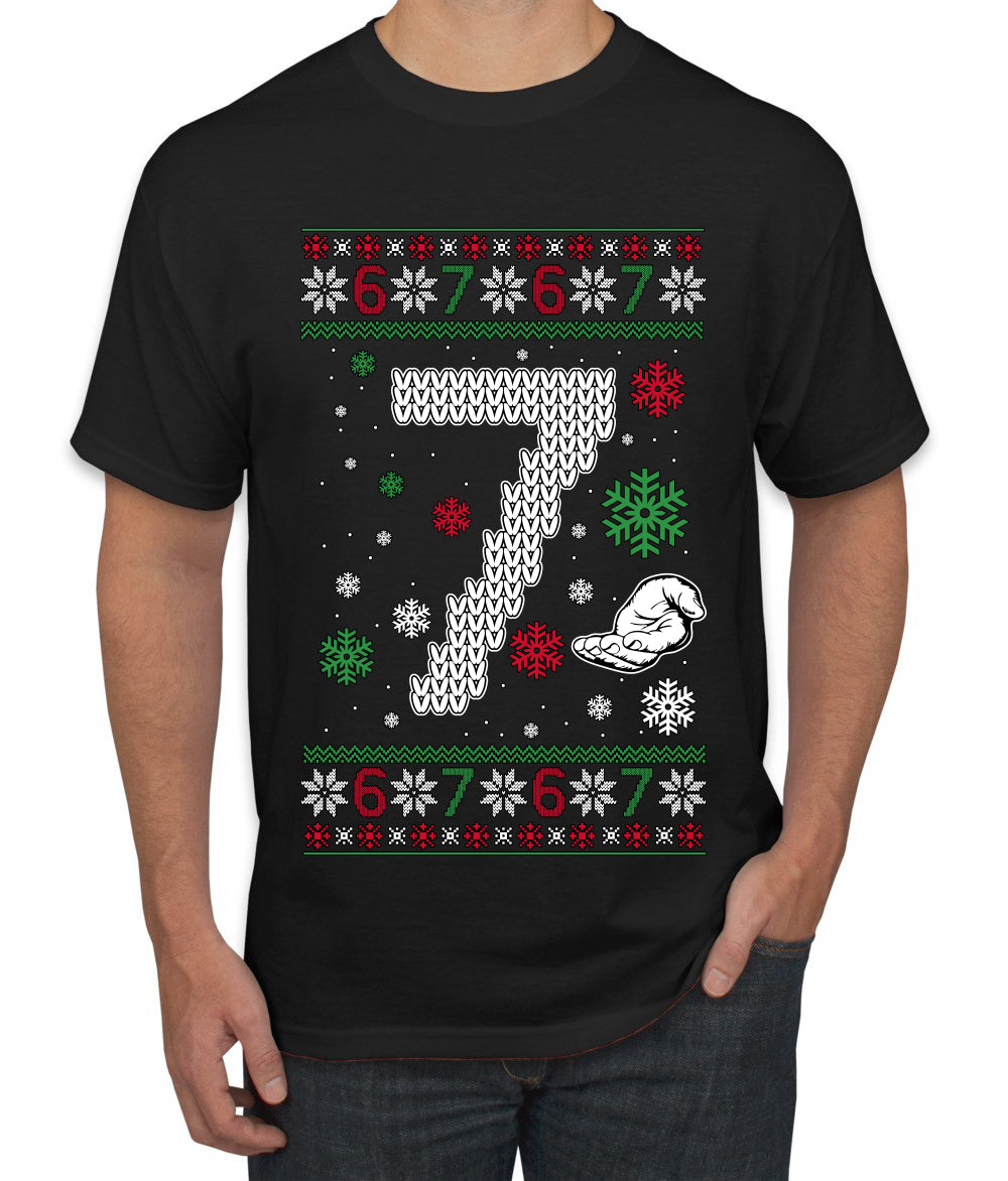 Christmas 7 Meme, Ugly Christmas Sweater Unisex Men's T-Shirt