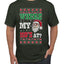 Where my Hos At Santa Funny Ugly Christmas Sweater Men's Graphic T-Shirt
