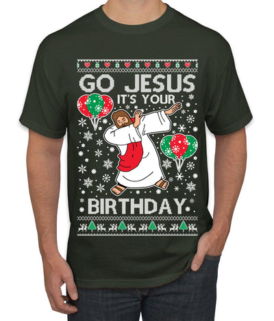Go Jesus It's Your Birthday Ugly Christmas Sweater Men's T-Shirt