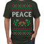 Peace Ugly Christmas Sweater Men's T-Shirt