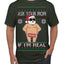 Ask Your Mom If I'm Real Funny, Funny Dirty Inappropriate Censored Santa Claus Ugly Christmas Sweater Men's T-Shirt