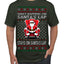 What Happens on Santa's Lap Stays on Santa's Lap, Funny Dirty X Rated Naughty Ugly Christmas Sweater Men's T-Shirt