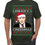 Merry Creedmas Office Humor TV  Ugly Christmas Sweater Men's T-Shirt
