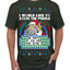 Santa Game Show I'd Like To Solve the Puzzle Wheel Ugly Christmas Sweater Men's T-Shirt