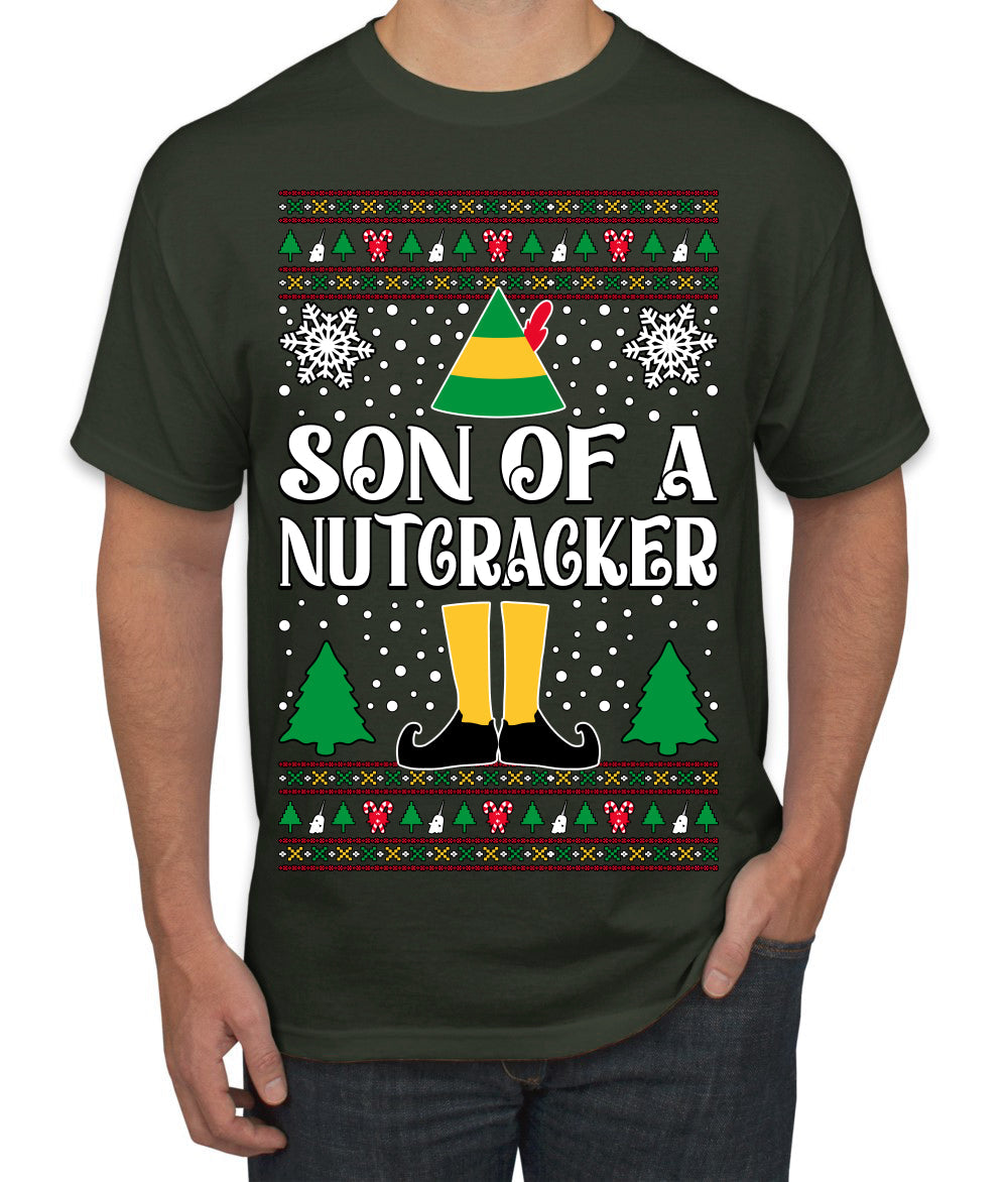 Son Of A Nutcracker Christmas Movie Quote  Ugly Christmas Sweater Men's T-Shirt