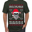 Valhalla Deck The Halls With Skulls & Bodies Ugly Christmas Sweater Men's T-Shirt