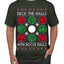 Deck the Halls with Bocce Balls, Funny Classic Italy Italian Sports Ugly Christmas Sweater Men's T-Shirt